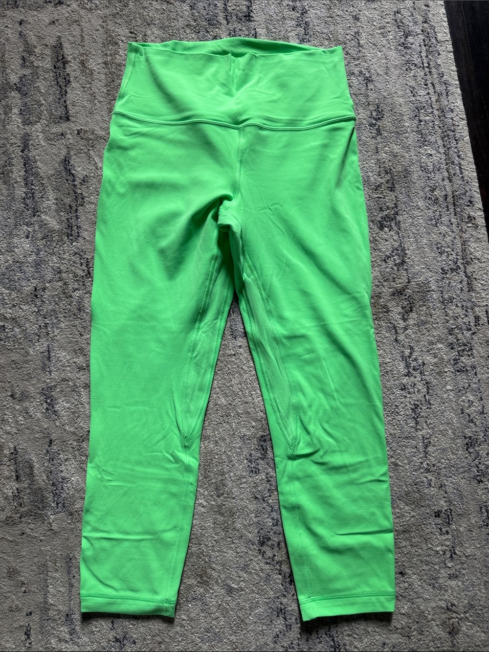 Neon Green Double lined Lululemon Leggings